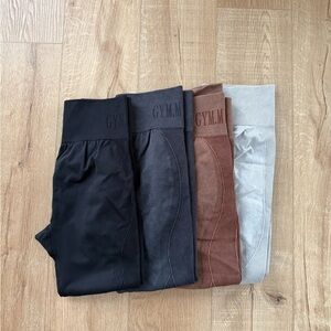 Stylish Gym Leggings Set in Four Colors